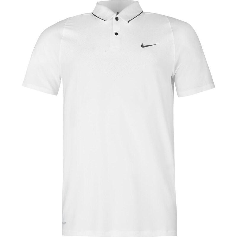 Sportovní polokošile Nike Max Hypercool Golf pán. bílá/černá