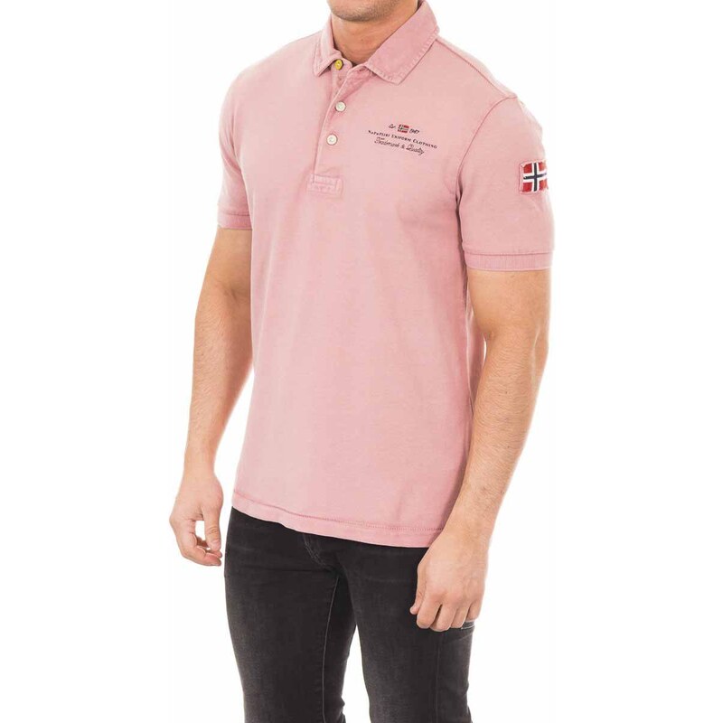 Napapijri Pánské polo tričko N0Y9AX-P51_Pale pink