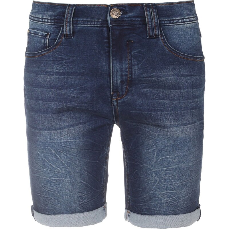 Pánské tmavé strečové jeans kraťasy URBAN SURFACE - vel. W29