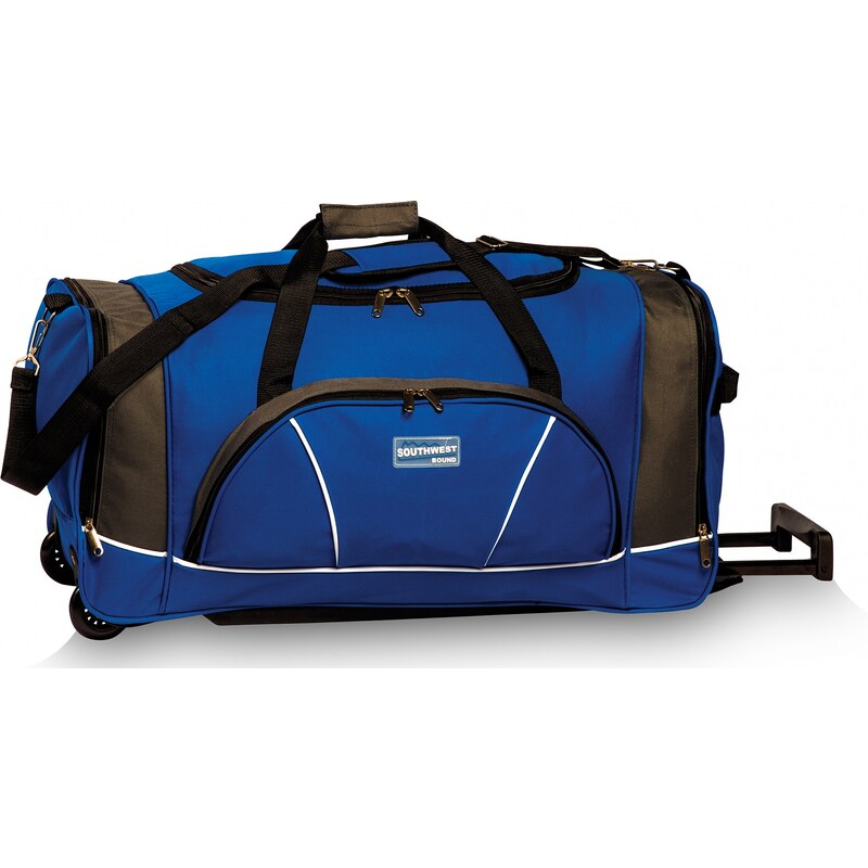 Southwest Cestovní taška na kolečkách 30264-0517 modro-šedá