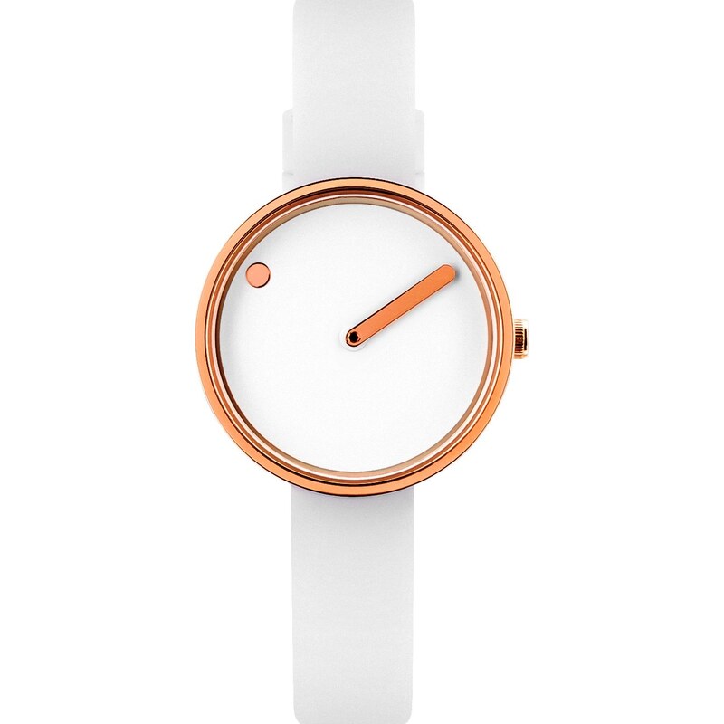 PICTO WHITE/POLISHED ROSE GOLD 43381-0212R