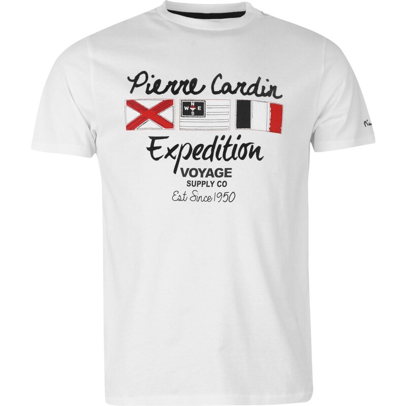 Pierre Cardin Tričko Expedition Crew T - bílá