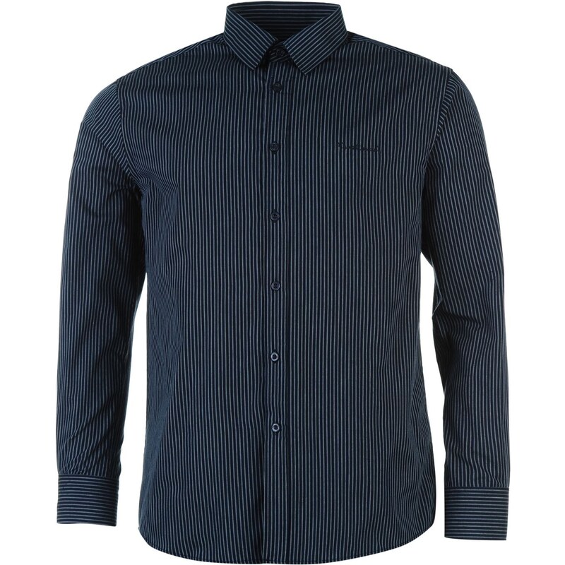 Pierre Cardin Košile Long Sleeve - proužkovaná námořnická modrá