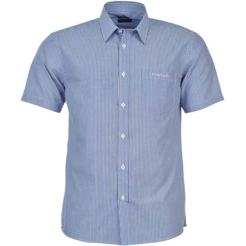 Pierre Cardin Košile Short Sleeve - proužkovaná modrá/bílá