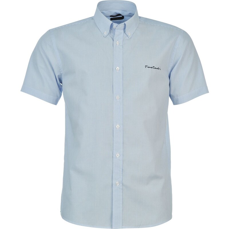Pierre Cardin Košile Short Sleeve - proužkovaná bílá/modrá
