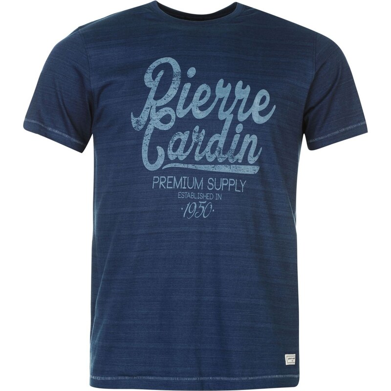 Pierre Cardin Tričko Indigo Print Tshirt - modrá
