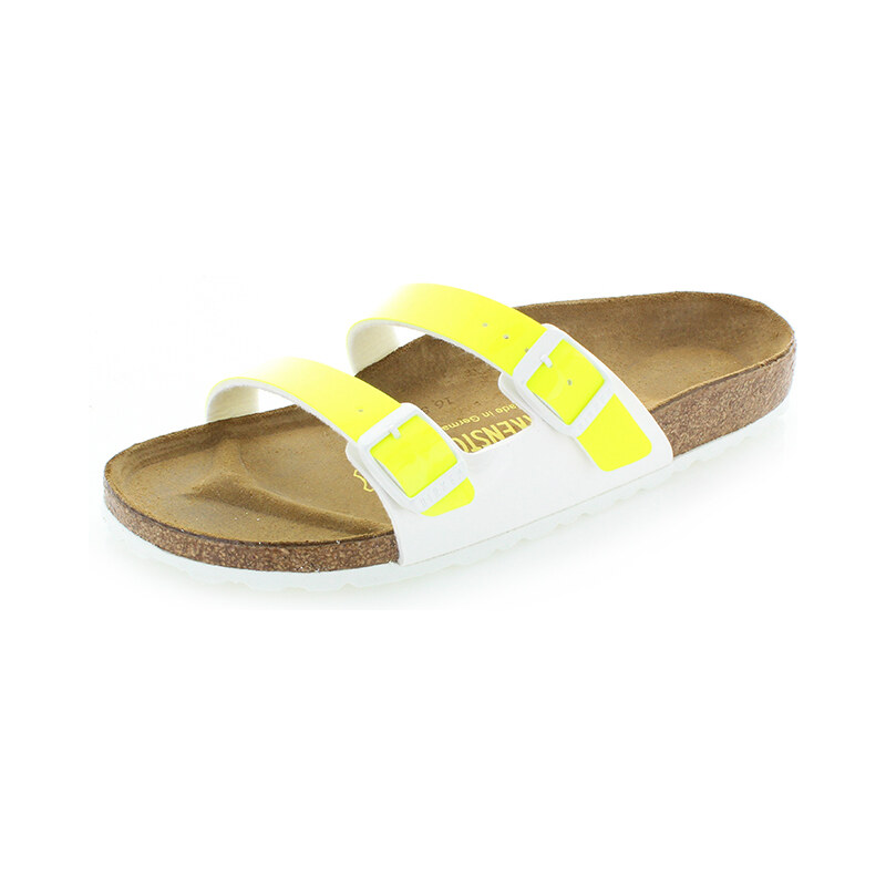 Dámské žluto-bílé pantofle Birkenstock Yao Clas