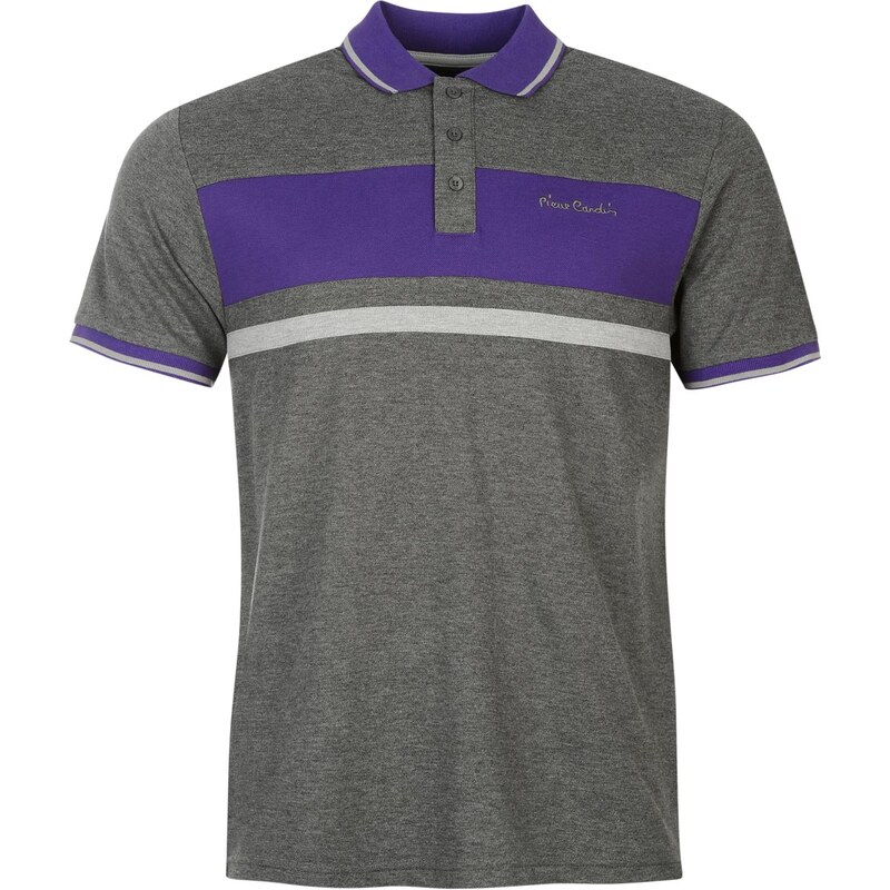 Pierre Cardin Taped Polo pánské Char M/Purple