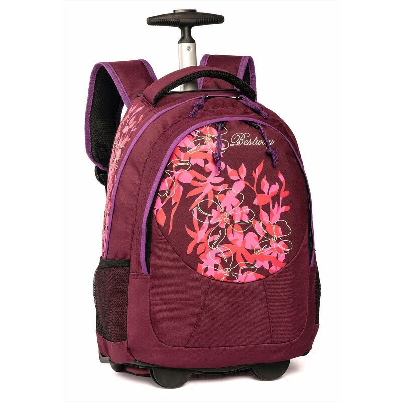 BestWay Školní batoh na kolečkách 40028-1922 fialový
