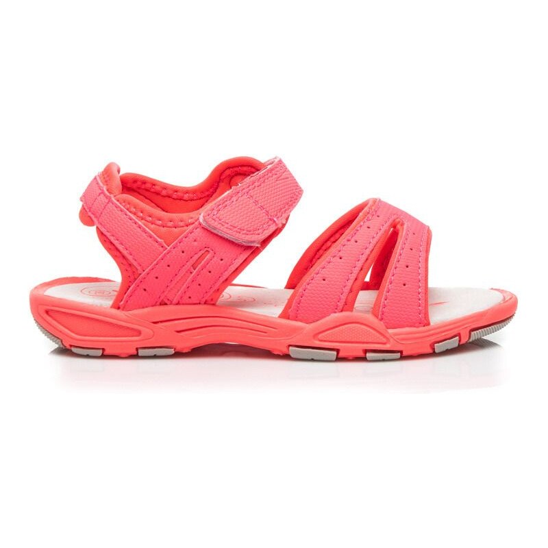 HAKER Růžové sandálky na suchý zip