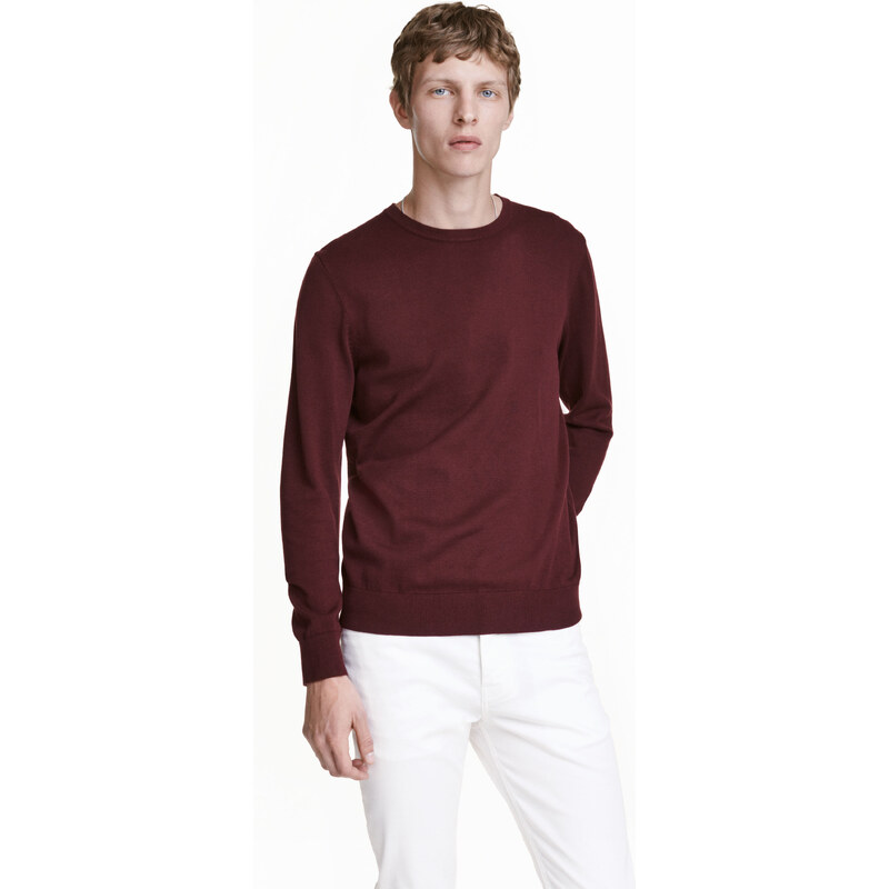 H&M Jemně pletený bavlněný svetr