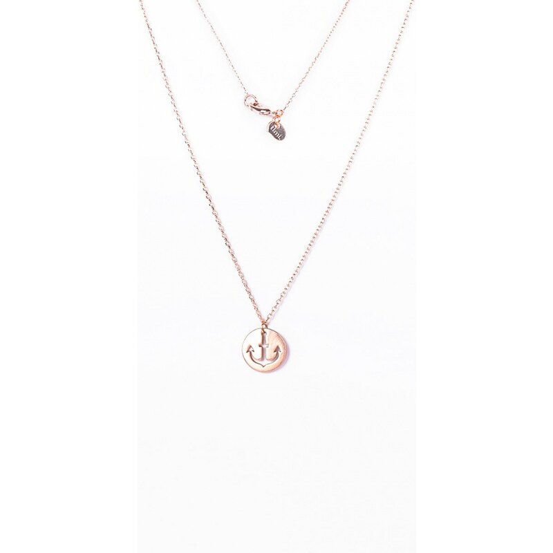 Timi Anchor Plate Necklace gold plated