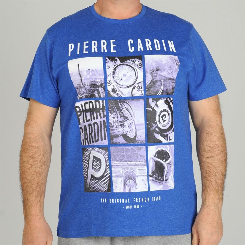 Pierre Cardin Tričko Photo T Shirt - modré