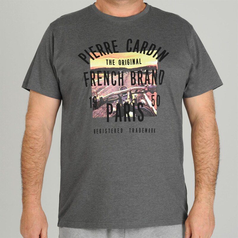 Pierre Cardin Tričko Photo T Shirt - uhlová