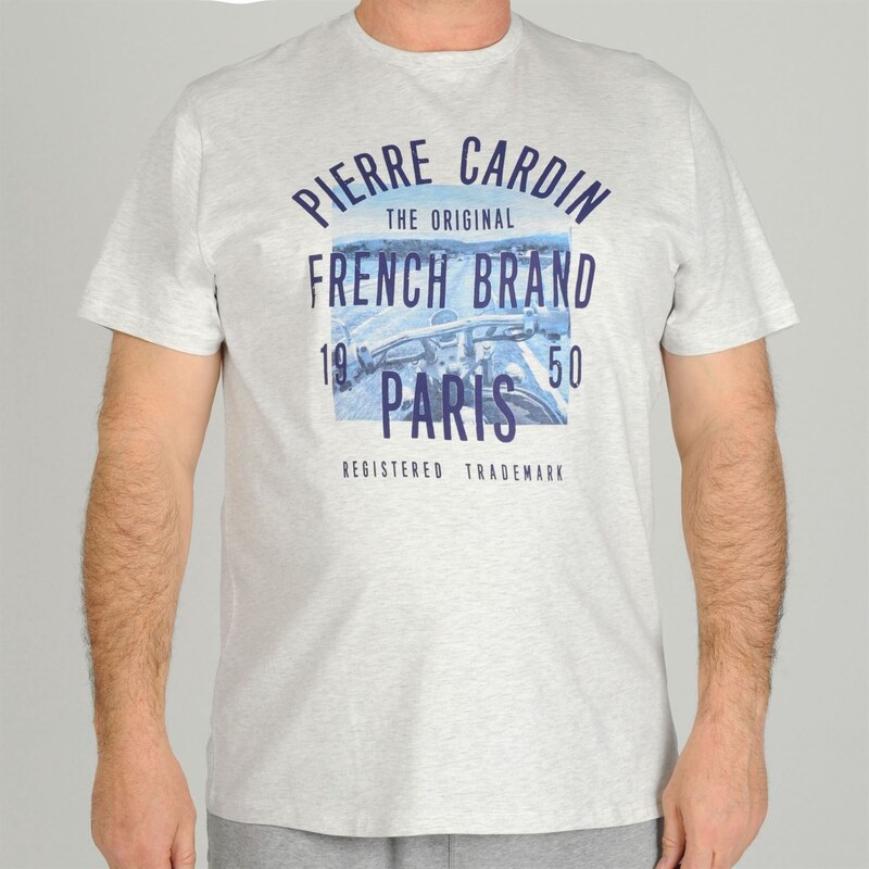 Pierre Cardin Tričko Photo T Shirt - bílé