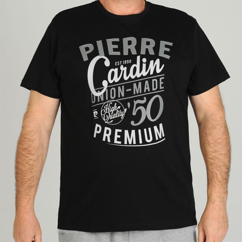 Pierre Cardin Tričko Applique - černá