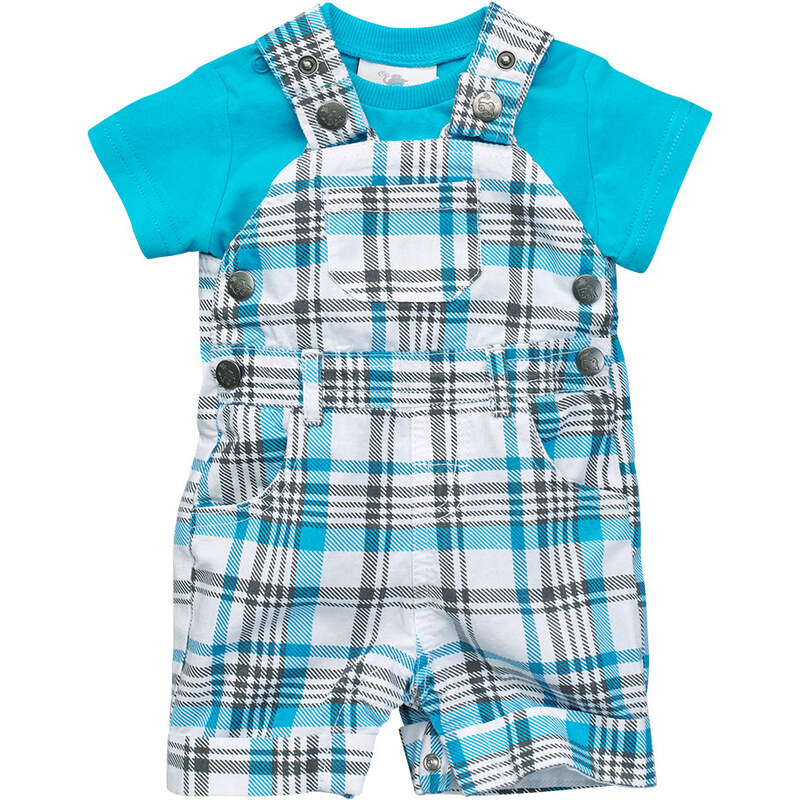 Topolino Topomini novorozenecký letní set (lacláče a tričko s krátkým rukávem)
