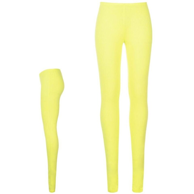 Golddigga Neon Leggings Ladies Yellow 10 (S)