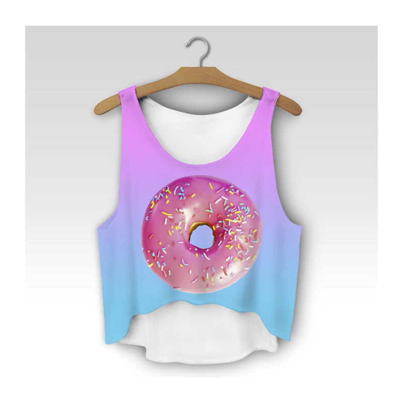 Wayfarer Crop-top tílko Pink donut