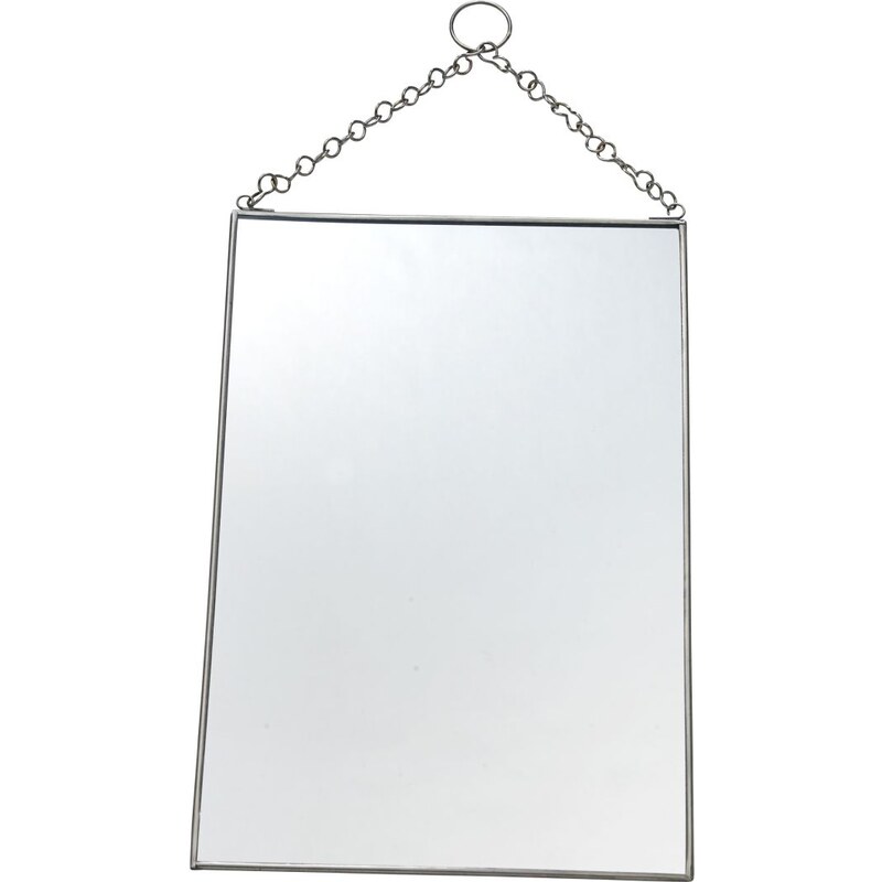 Madam Stoltz Závěsné zrcadlo Silver