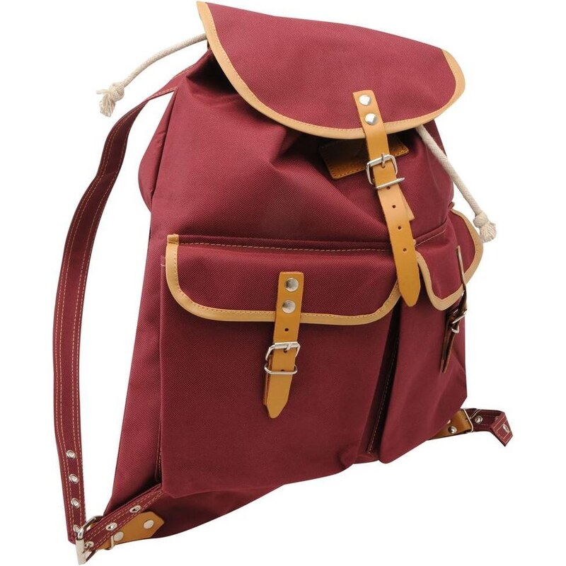 Oxford Bag Company Canvas Backpack Burgundy N