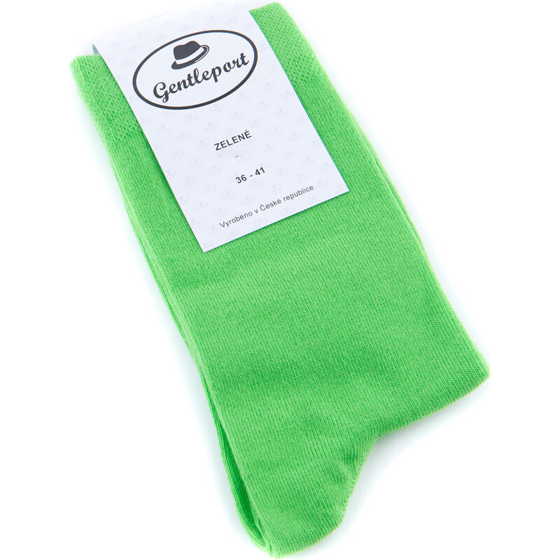 Barevné ponožky Gentleport - zelené