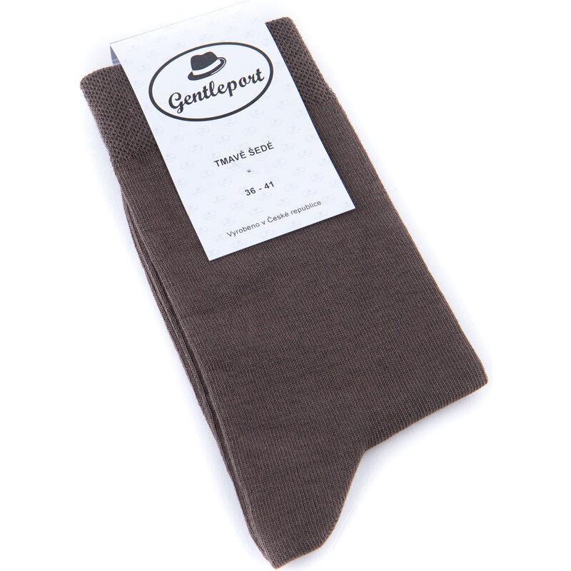 Barevné ponožky Gentleport - tmavě šedé