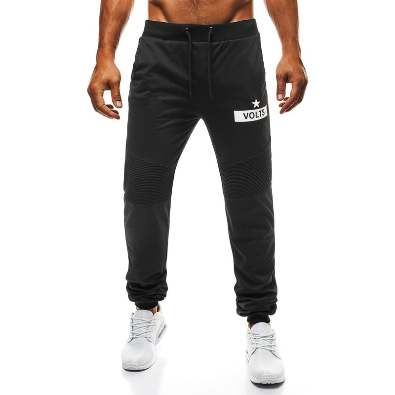 Černé pánské teplákové kalhoty STREET STAR 1080