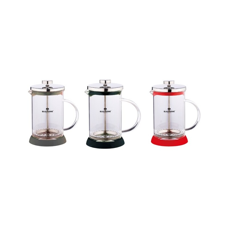 Konvička na čaj a kávu French Press 350 ml, 3 barvy BLAUMANN BL-1441