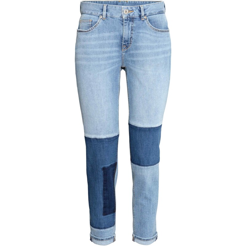 H&M Boyfriend Patchwork Jeans