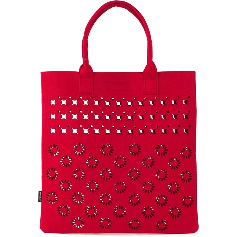 Art of Polo Módní filcový shopper bag červený