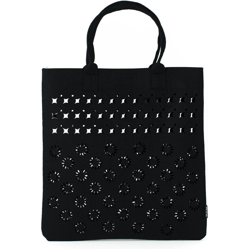 Art of Polo Módní filcový shopper bag černý