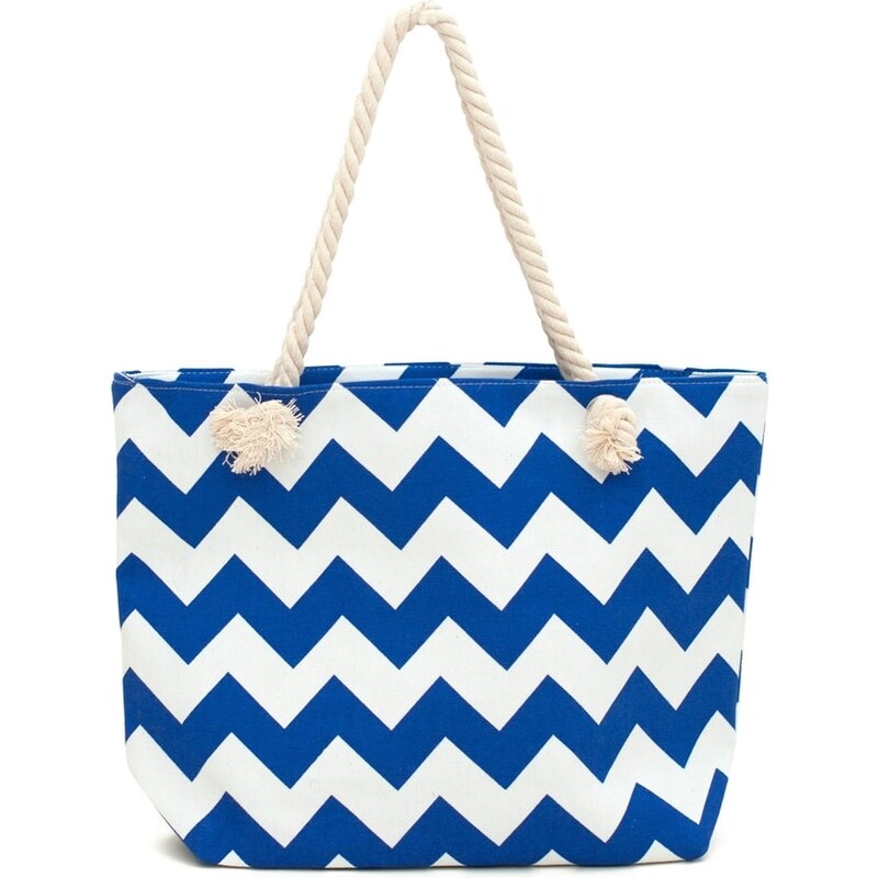 Art of Polo Plážová kabelka vzorovaná modrá