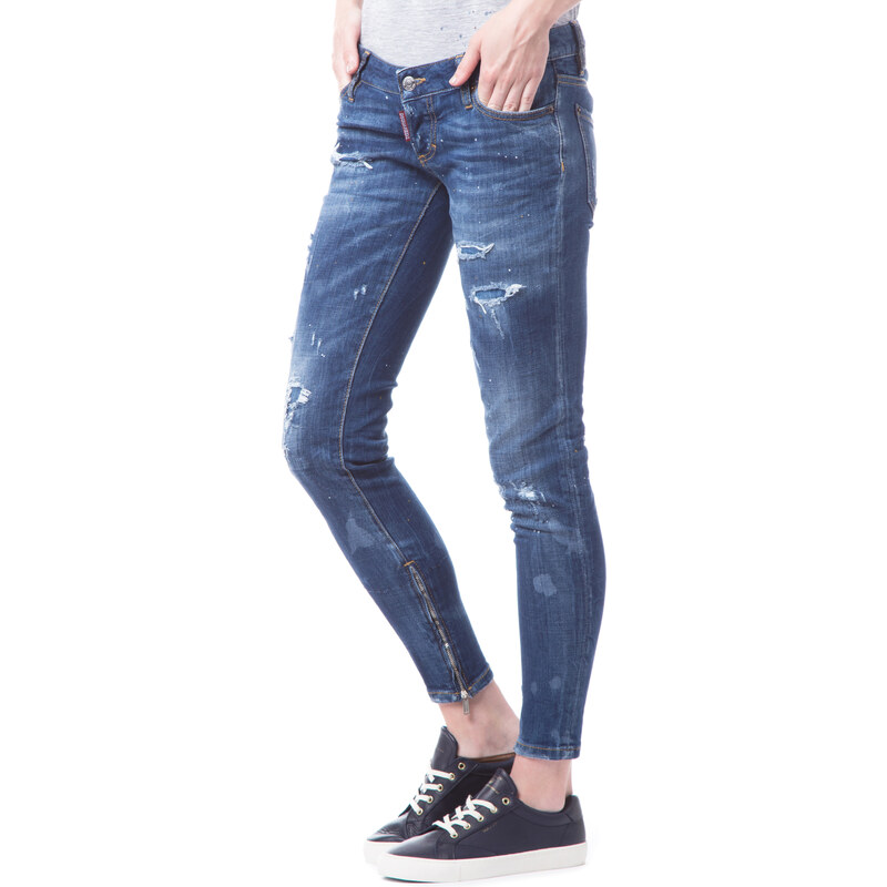 DSQUARED2 Skinny Jeans Modrá