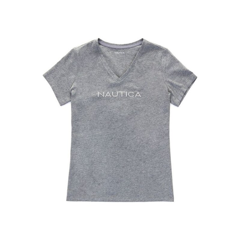 NAUTICA Nautica dámské tričko Studded V-Neck
