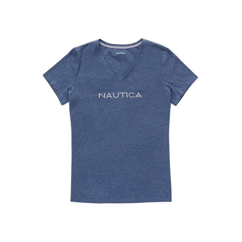 NAUTICA Nautica dámské tričko Studded V-Neck