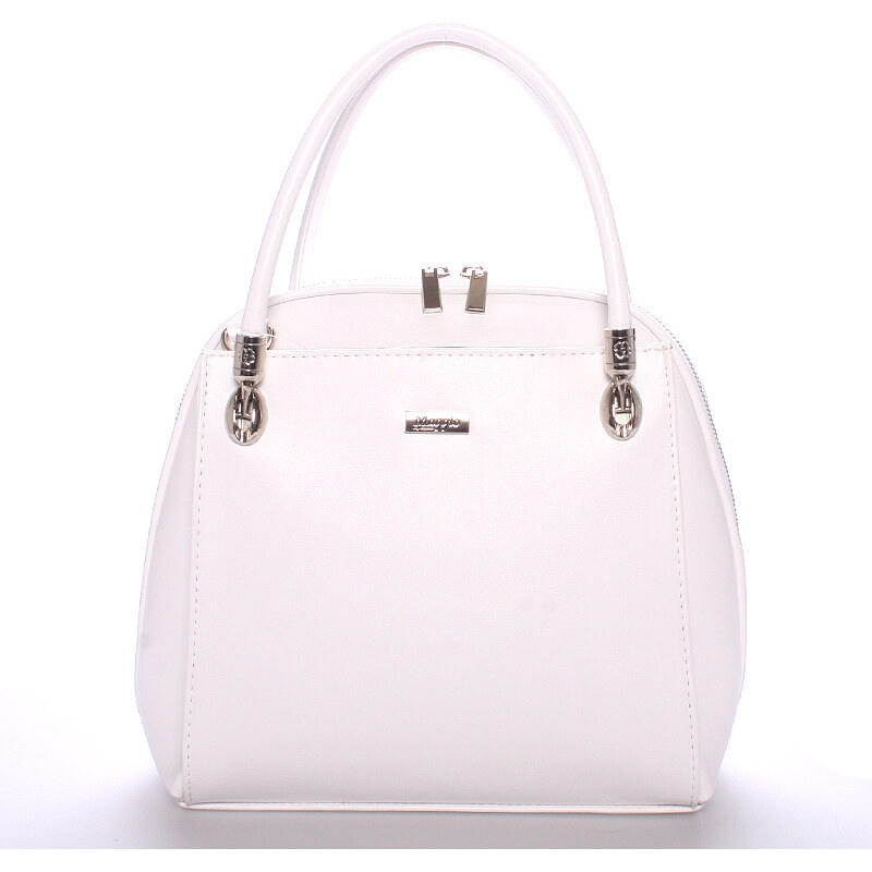 Dámská luxusní kabelka matná bílá - Maggio Florencia bílá