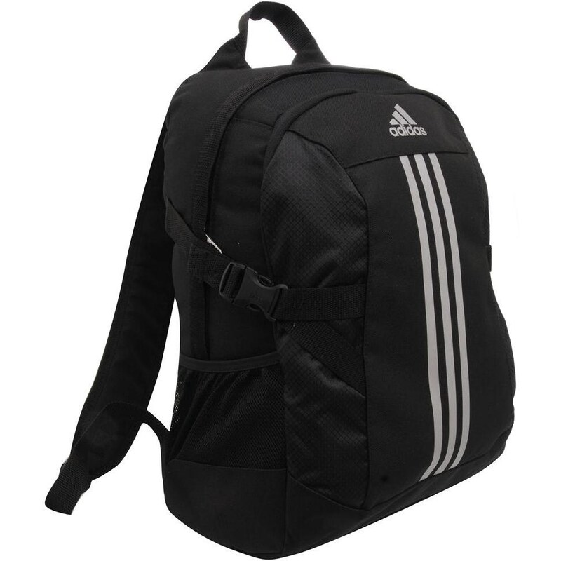 adidas 3 Stripe Power II Backpack Black/MetSilv N