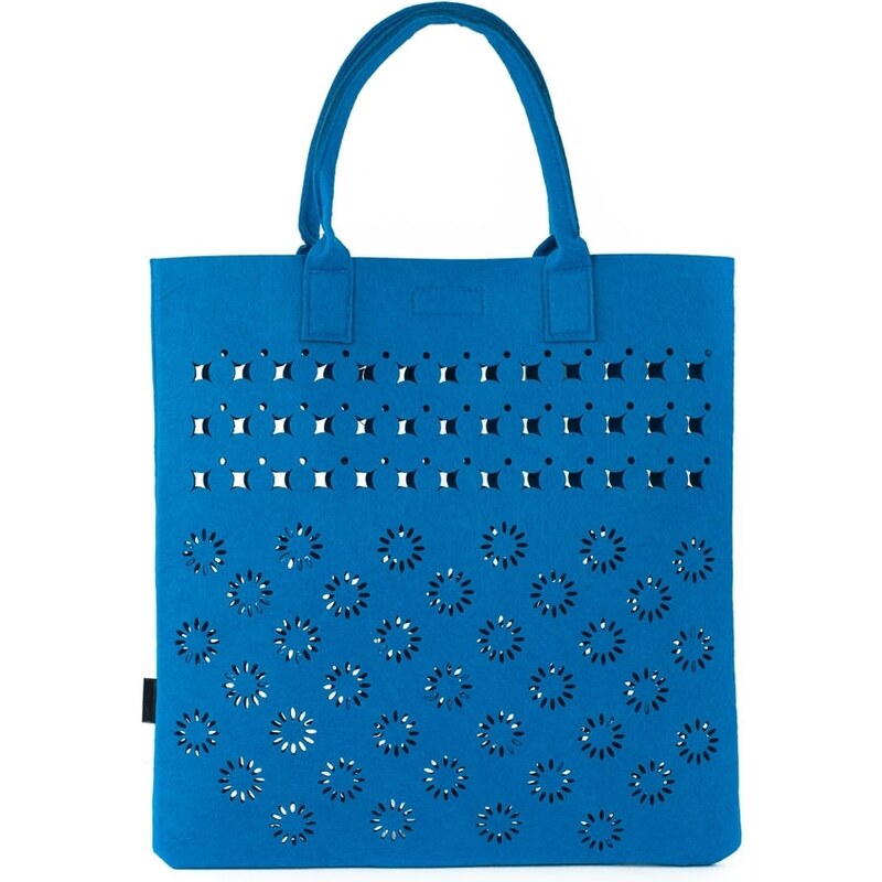 Art of Polo Módní filcový shopper bag modrý