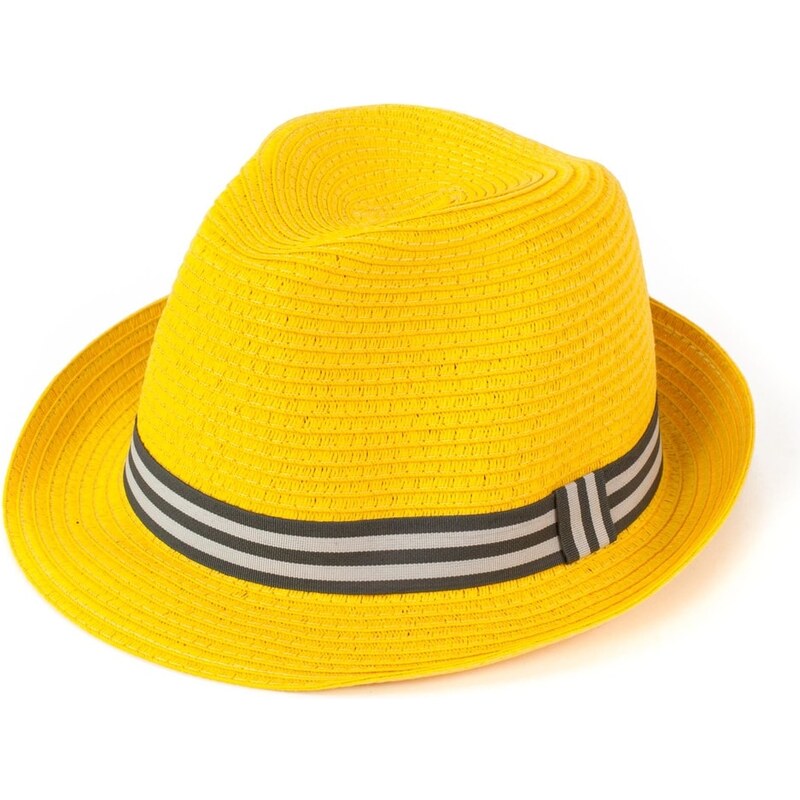 Art of Polo Měkký trilby klobouk na léto žlutý