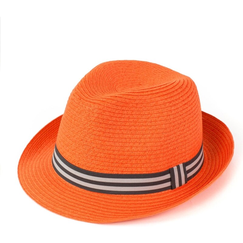 Art of Polo Měkký trilby klobouk na léto oranžový