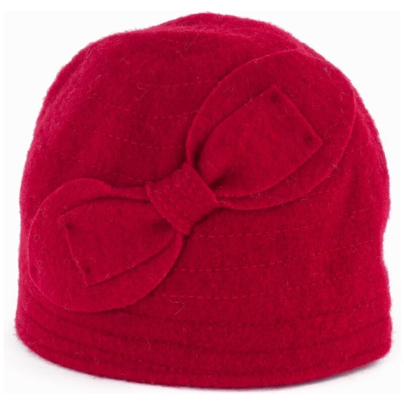 Art of Polo Vlněný klobouk s mašlí červený