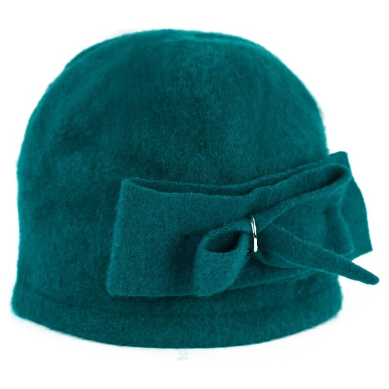 Art of Polo Vlněný klobouček s mašlí zelený