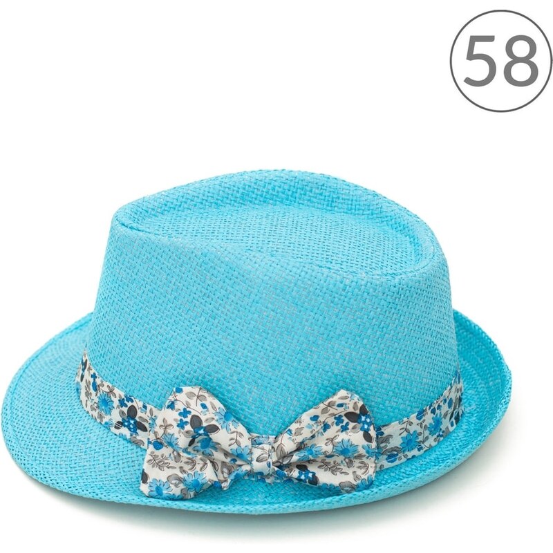 Art of Polo Dívčí trilby klobouk s mašlí světle modrý