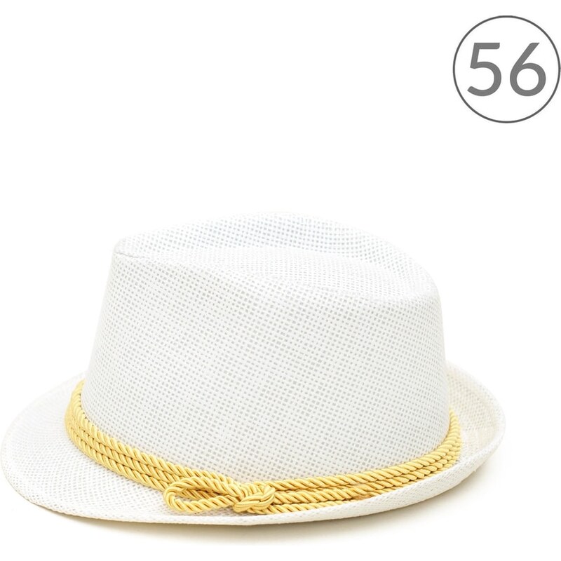 Art of Polo Trilby klobouk se šňůrkou v bílé barvě