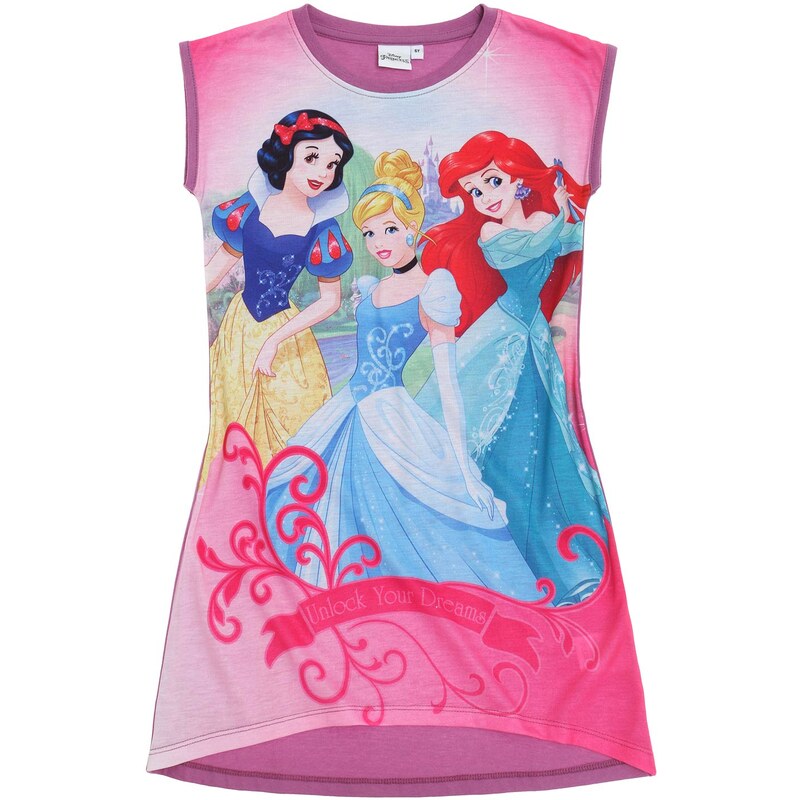 Disney Dívčí noční košilka Princezny - růžová