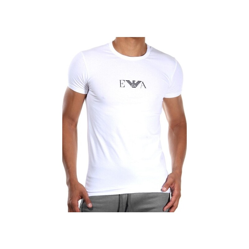 Pánské tričko Emporio Armani 111267 CC715 bílá Bílá