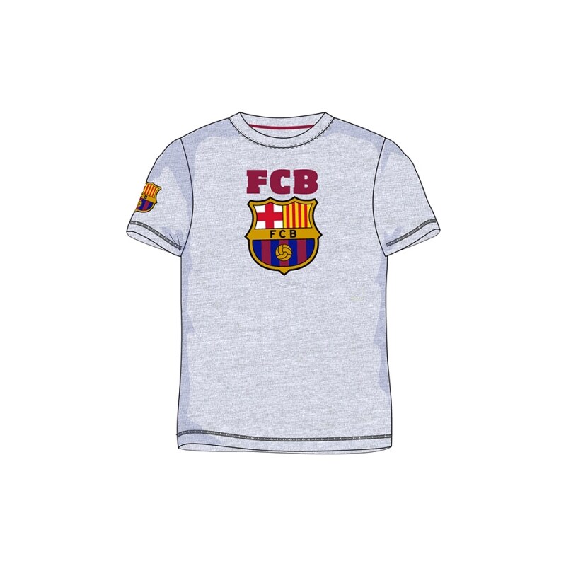 Tričko BARCELONA FC FCB grey