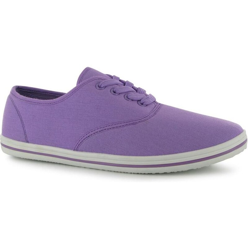 Slazenger Ladies Canvas Shoes Purple 4