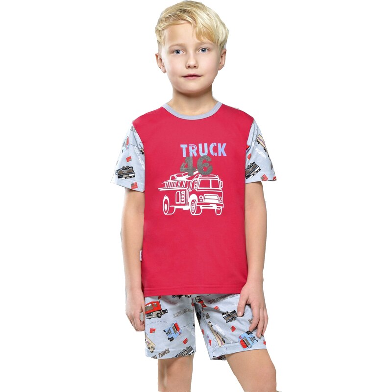 Taro Bavlněné dětské pyžamo Truck